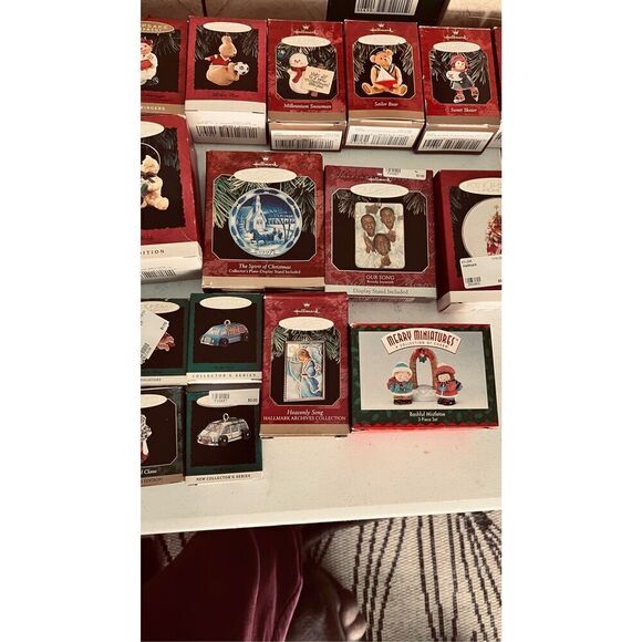Hallmark Keepsake Christmas Ornaments Vintage Lot of 55 New Original Box - Picture 6 of 13